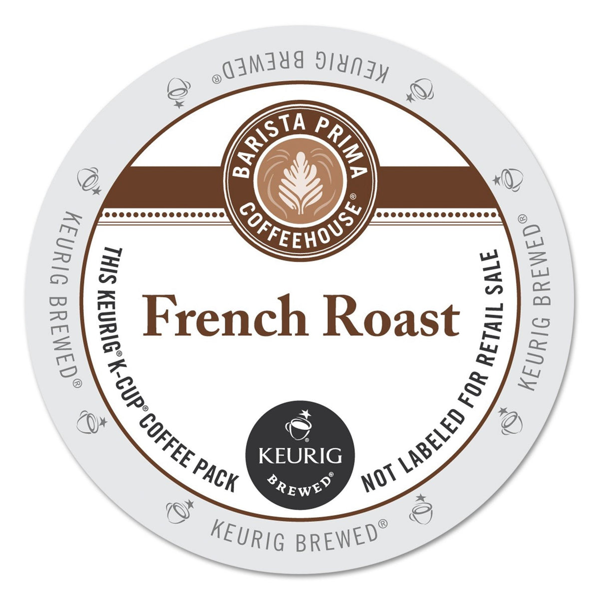 Barista Prima French Roast 96ct box shown for home convenience and pantry stock.