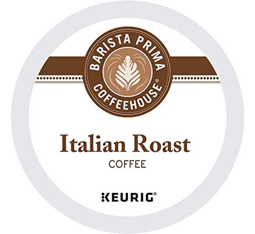 Barista Prima Italian Roast K-Cup coffee pods provide bold aroma and quick convenience for busy mornings.