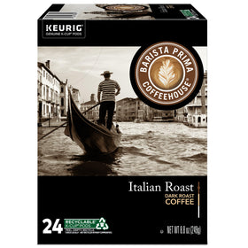Barista Prima Italian Roast packaging details and branding