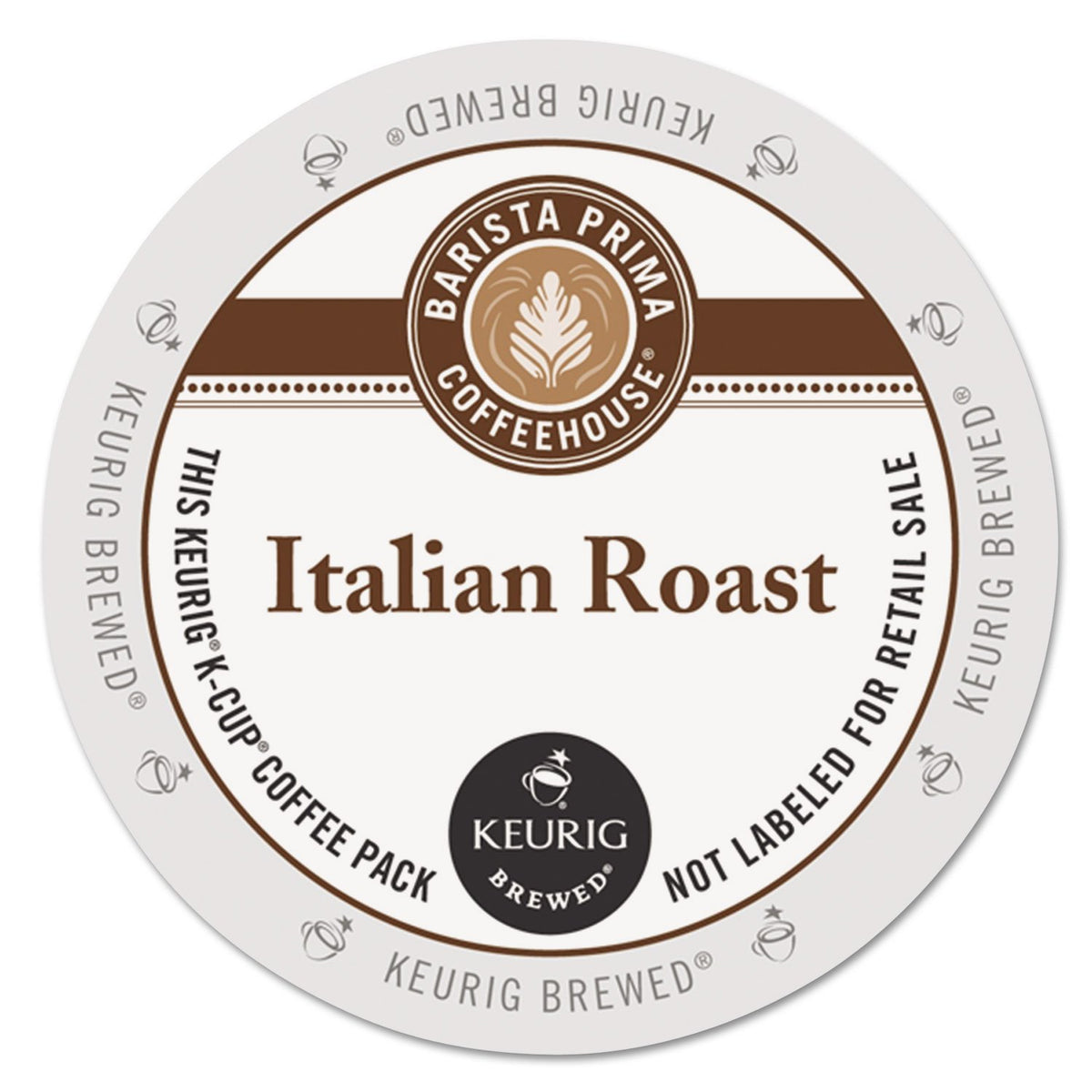 Barista Prima Italian Roast K-Cup Pods packaging for quick, consistent mornings