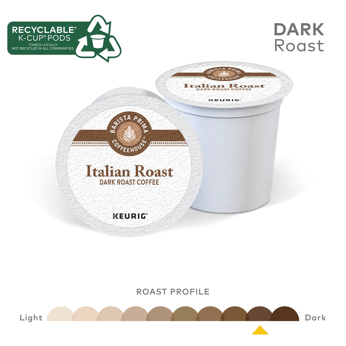 Barista Prima Italian Roast cup with steam evokes inviting morning ritual
