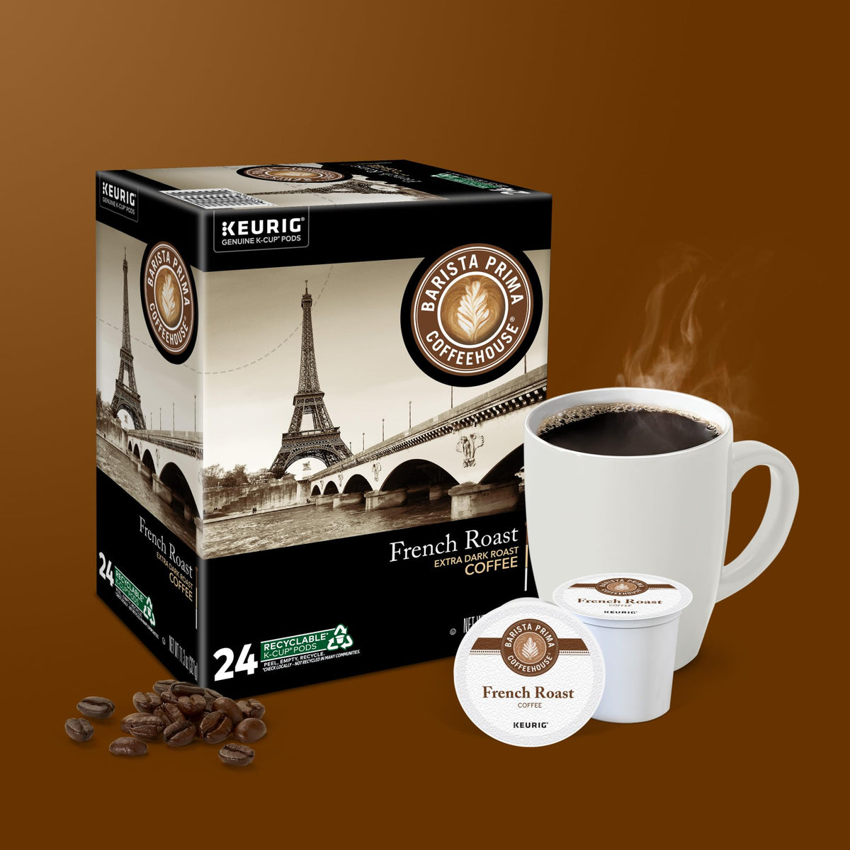 Barista Prima kosher label signals quality and mindful certification.