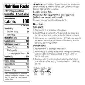 BariWise gluten free oats logo on package highlighting gluten free option