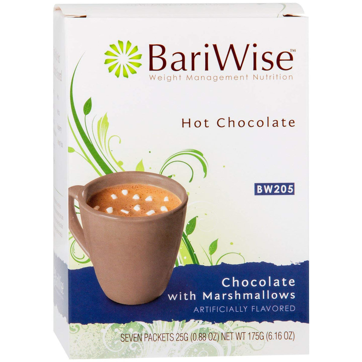 BariWise Protein Hot Chocolate powder in tub, rich taste, low sugar and high protein for energy.