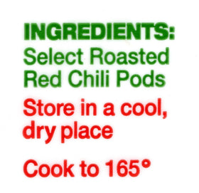 Barker's Dried Red Chili Pods ground into powder for custom spice blends.