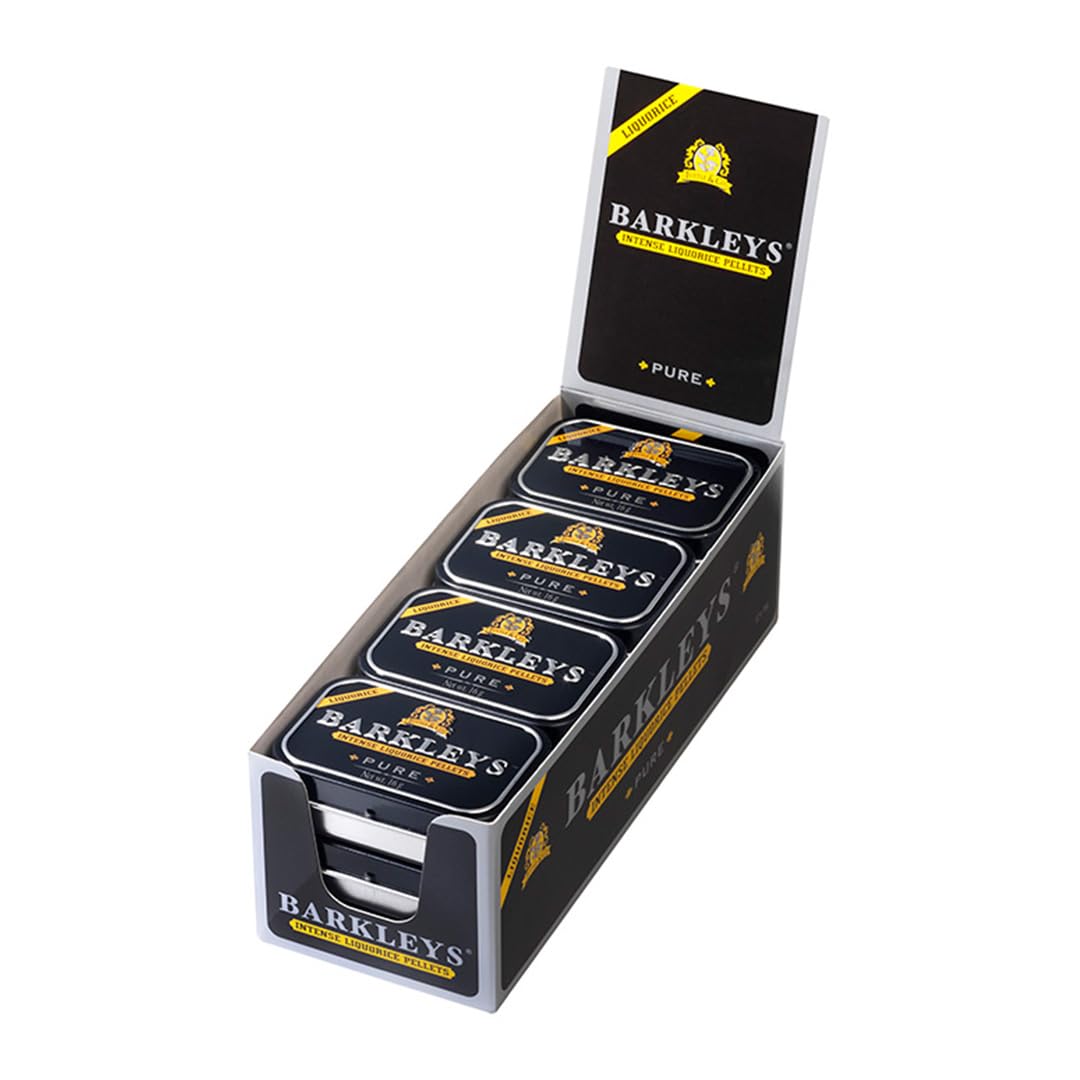 Barkleys Black Licorice Candy Pellets packaging, ideal for on-the-go snacking.
