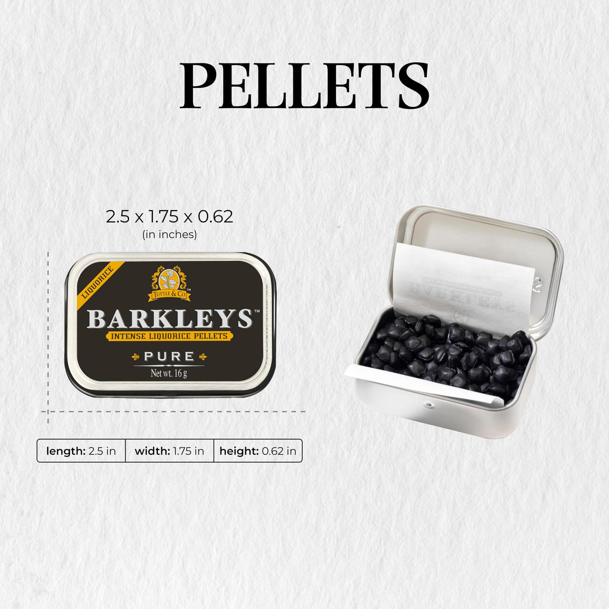 Barkleys Vegan symbol on the can indicating plant-based licorice.