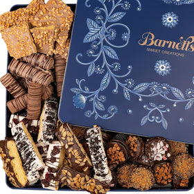 Barnetts Fine Biscotti artisanal sandwich cookies close-up, premium texture.