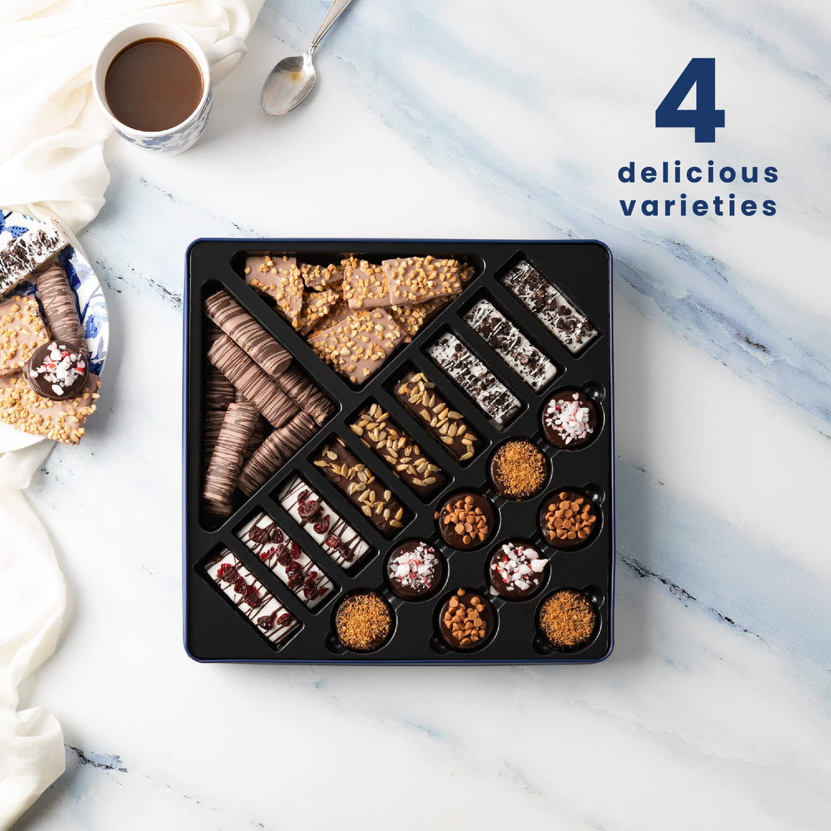 Barnetts Fine Biscotti chocolate truffles close-up, gifting and sharing ready.