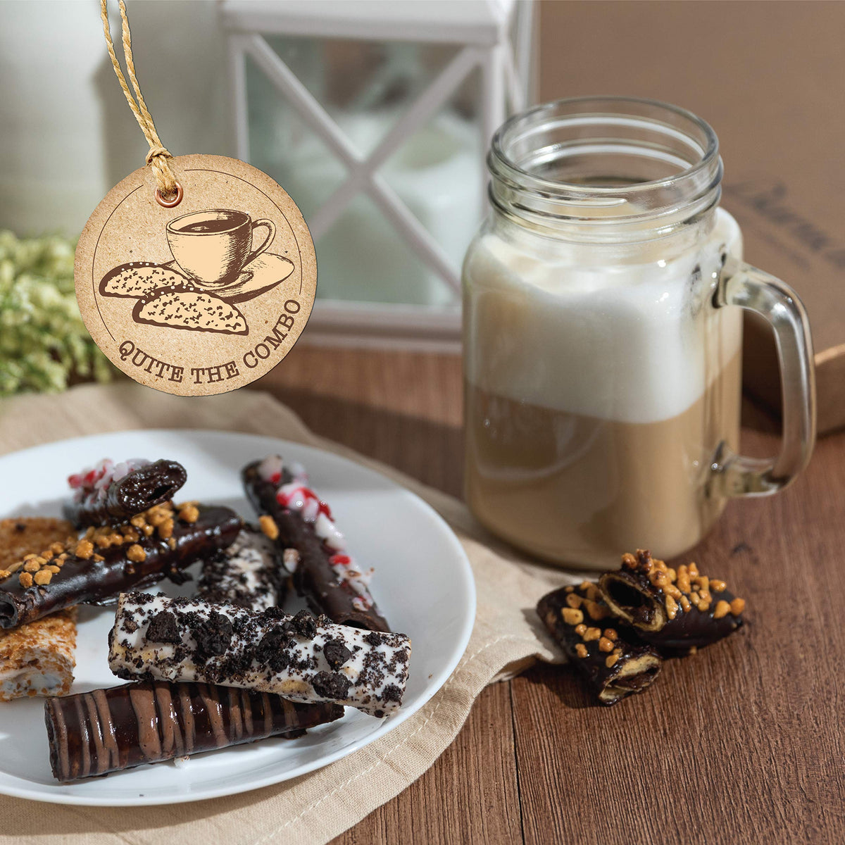 Barnetts Fine Biscotti colorful toppings add visual appeal and delicious contrast.