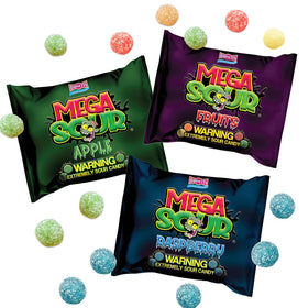 Barnetts Mega Sour Raspberry 104g pack for party bags and sharing fun.