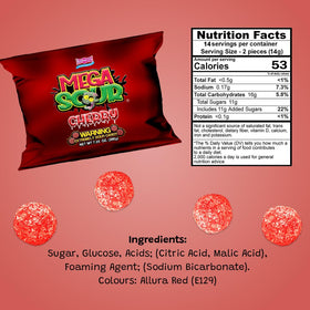 Barnetts Mega Sour Cherry 200g sharing-friendly shot shows social moments at parties.