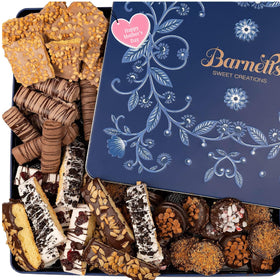 Barnetts Fine Biscotti Mothers Day cookie tin gift box, ideal for gifting.