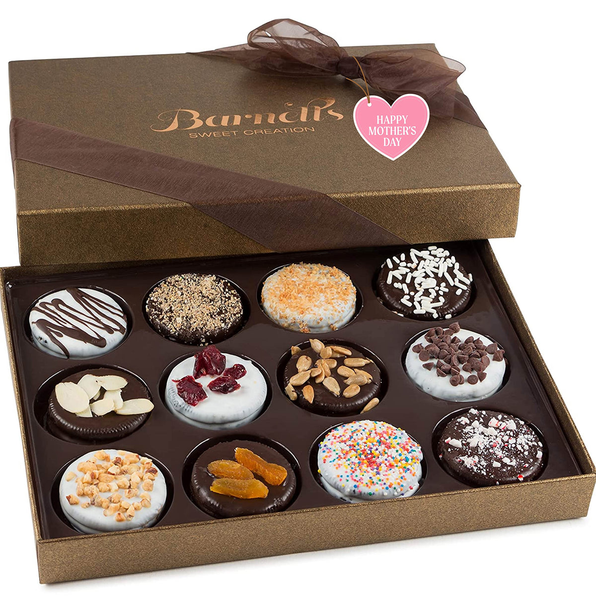 Barnetts Fine Biscotti Mother's Day gift basket box shot, ideal for gifting