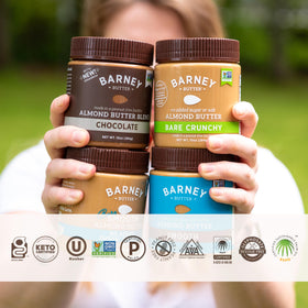 Barney Butter Blanched Almonds close-up reveals ultra-smooth, creamy spreadability