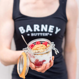 Barney Butter creamy texture spread enhances toast, oats, and smoothies.