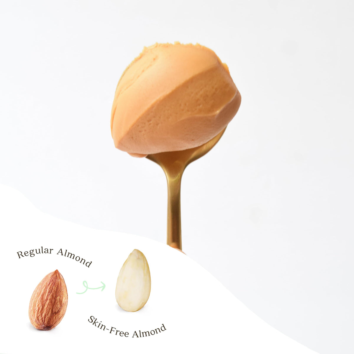Barney Butter skin-free California almonds deliver creamy texture without gritty skins.