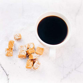 Barnie's Salted Toffee ground coffee bags for easy two-pack storage