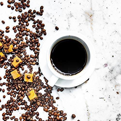 Barnie's coffee pod close-up – creamy caramel flavor captured in a capsule.