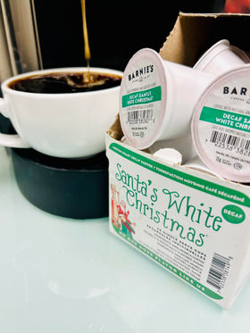 Barnies Santa's White Christmas K-Cups, 22-count box.