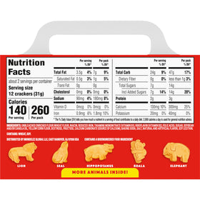 Barnum's Animals Crackers animal shapes displayed for fun lunchbox appeal