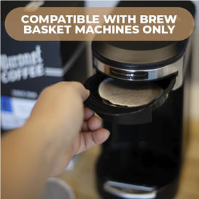 Baronet Coffee 54-pod pack, three bags of 18 for fresh brewing.