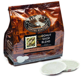 Baronet Coffee Donut Shop pods in a 54-pack for convenient mornings.