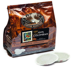 Baronet Coffee pods trio-pack in three bags of 18 each for freshness.