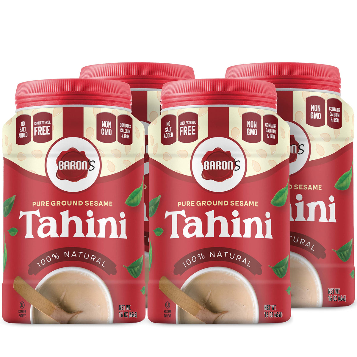 Baron's tahini bottle shows smooth consistency for creamy sauces