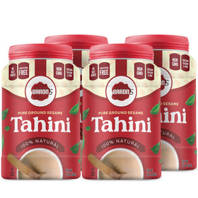 Baron's tahini bottle shows smooth consistency for creamy sauces