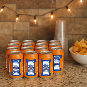 Barr IRN-BRU served over ice emphasizes the crisp, refreshing finish.