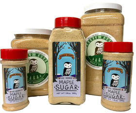 Barred Woods organic maple sugar label, sustainable sourcing you can trust