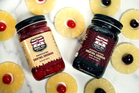 Barrel Roll Bar Essentials Cocktail Cherries dessert topping adds color and depth