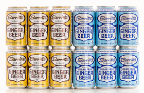 Barritt's Ginger Beer bubbles closeup emphasizing fizz and aroma for celebrations.