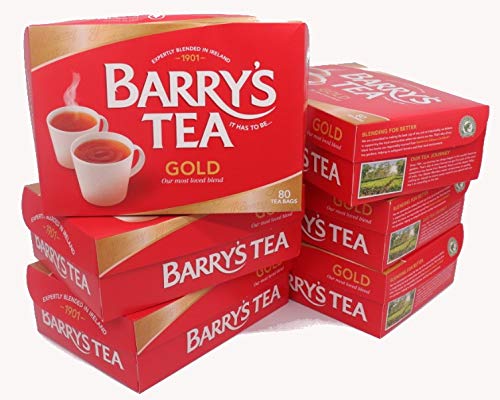 Barry's Tea Gold Blend 80-teabag pack ready for a morning ritual.