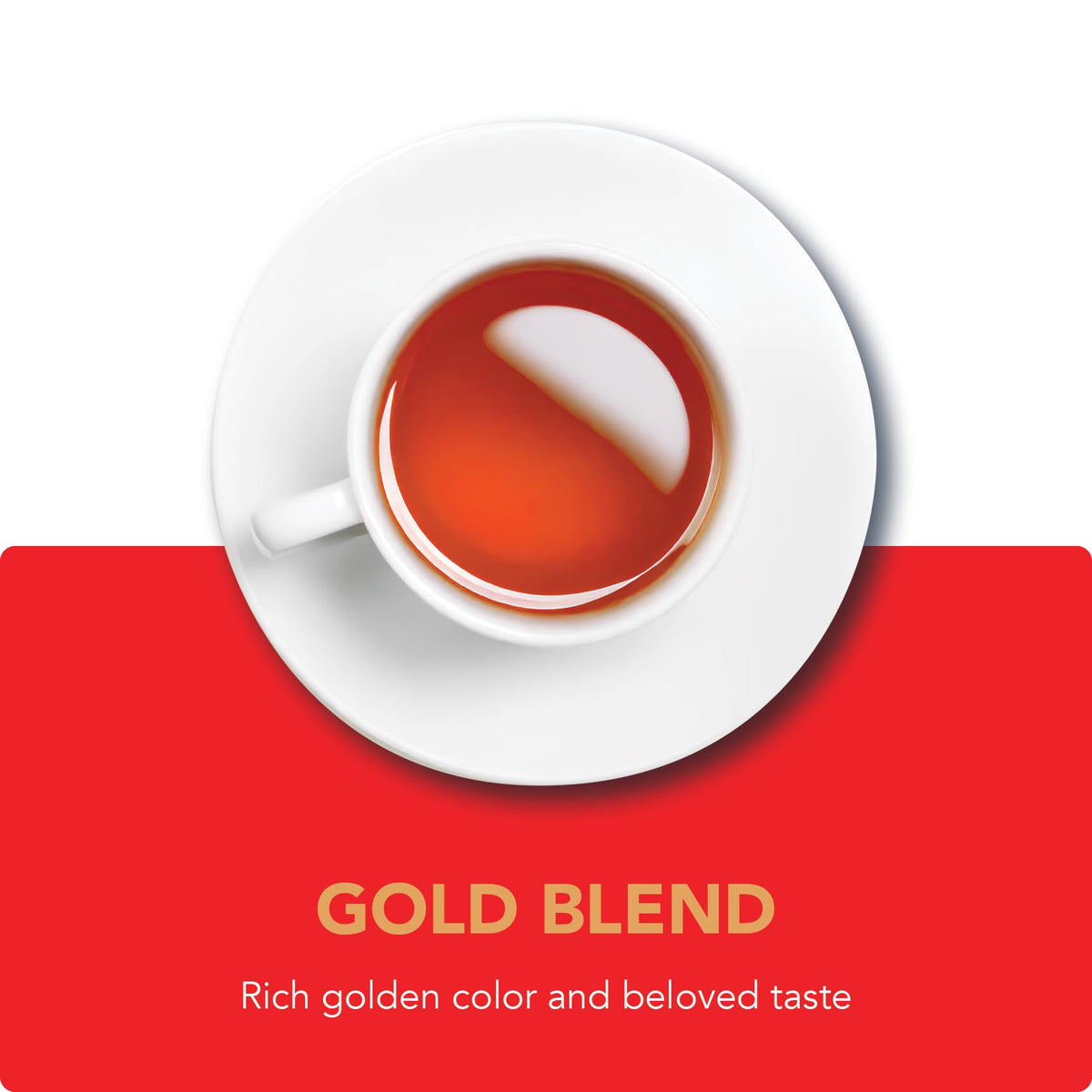 Barry's Tea Gold Blend packaging highlights recyclable materials and vegetable-based inks.
