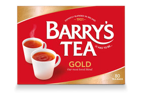 Barry's Tea Gold Blend steeped cup, rich golden color and inviting aroma.