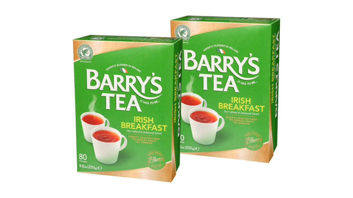 Barry's Tea Irish Breakfast box 80-count is ideal for a robust morning pick-me-up.