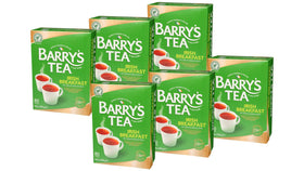 Barry's Tea Irish Breakfast tea bags boxed, bold morning flavor for a comforting start