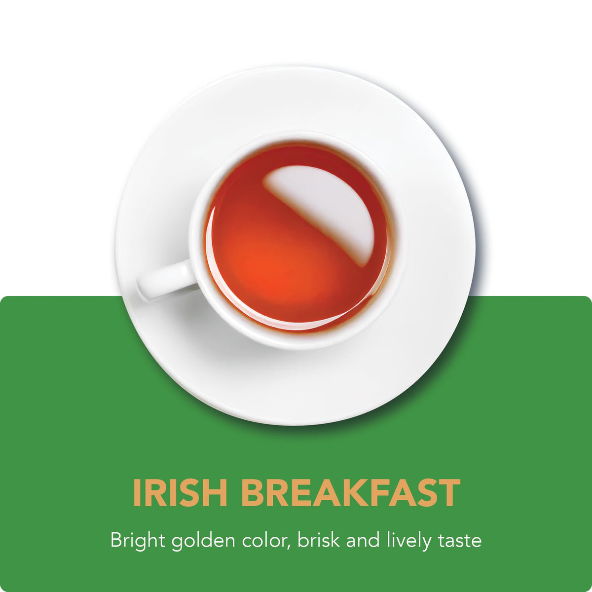 Steaming mug of Barry's Tea Irish Breakfast with rich amber brew