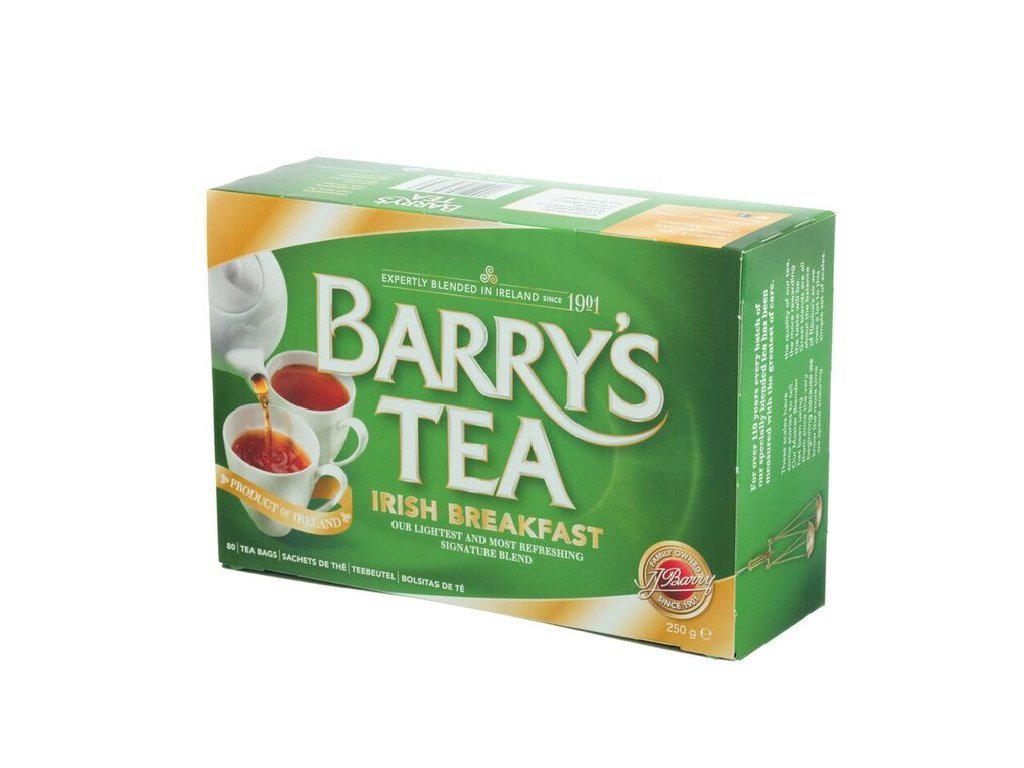 Barry's Tea Irish Breakfast tea bags provide a robust morning ritual.