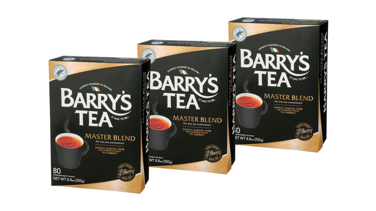 Barry's Tea Master Blend 80-teabag pack offers a convenient, value-packed setup.