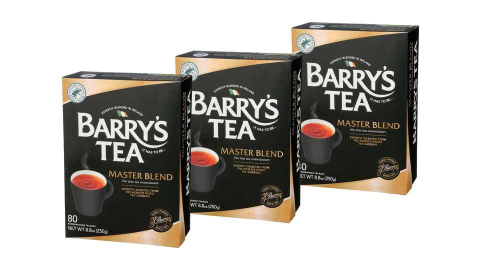 Barry's Tea Master Blend 80-teabag pack offers a convenient, value-packed setup.
