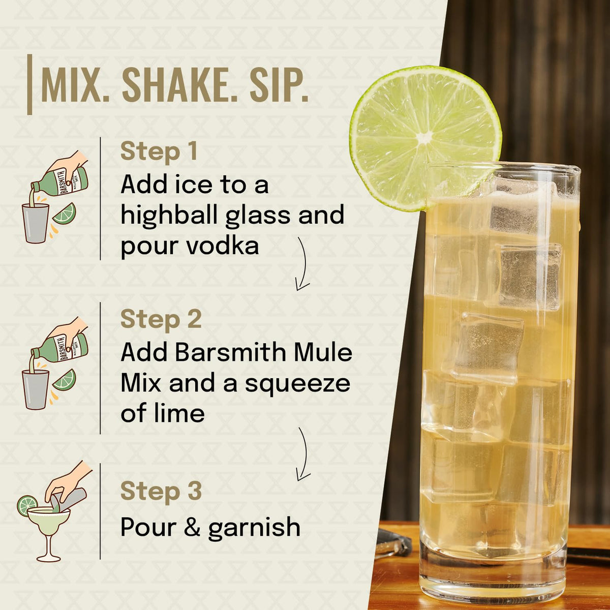 Barsmith label close-up emphasizes natural ingredients and premium quality.
