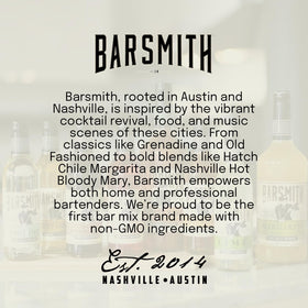 Bar-ready serving with Barsmith Old Fashioned Mix and whiskey garnish