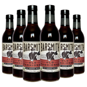 Barsmith Old Fashioned Mix bottle closeup highlighting premium ingredients for whiskey cocktails