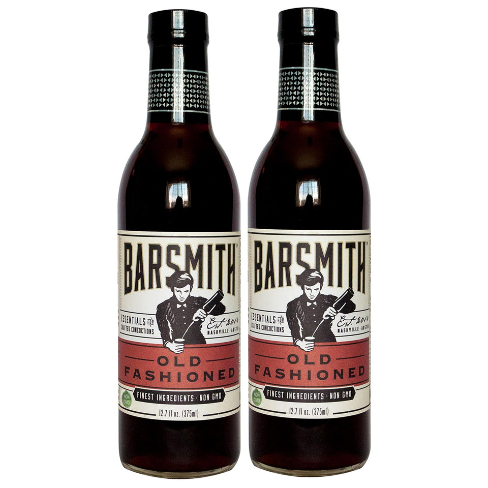Barsmith Old Fashioned Mix bottle front, premium home cocktail option.