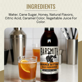 Barsmith Orange Bitters Old Fashioned Mix home-bar setup simplifies entertaining with premium flavor