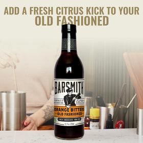 Barsmith Orange Bitters Old Fashioned Mix orange zest and spices highlight citrus aroma