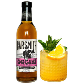 Barsmith Orgeat Syrup bottle highlighting premium almond flavor for balanced cocktails